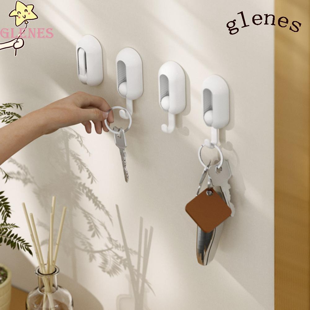 GLENES Set 4 Móc Treo Đồ Gắn Tường Đa Năng Thông Dụng