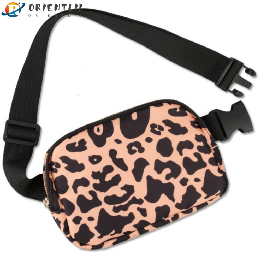ORIENTLII Túi Đeo Chéo Ngực / Thắt Lưng Bằng Nylon Chống Nước Có Khóa Kéo Có Thể Điều Chỉnh Cho Hoạt Động Ngoài Trời