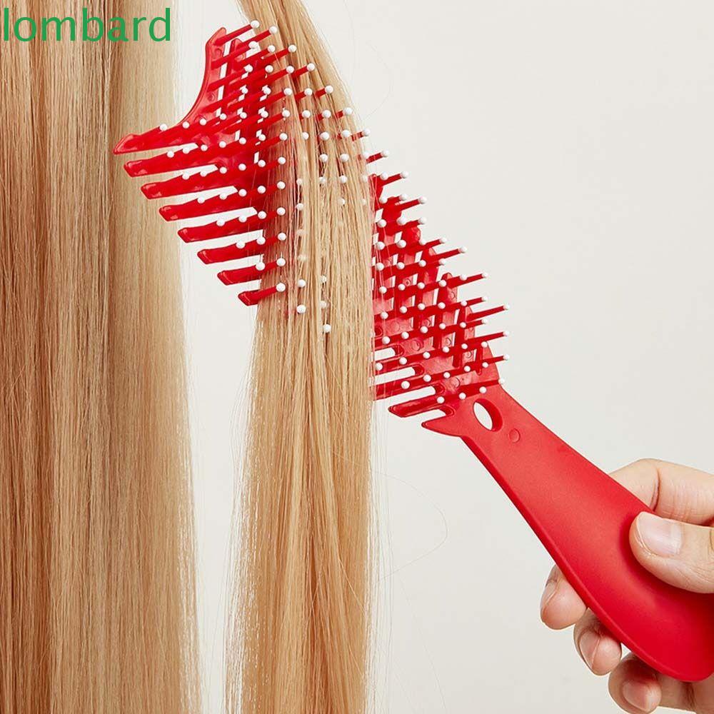 LOMBARD Lược Chải Tóc Răng Thưa Mát Xa Da Đầu Cho Nữ