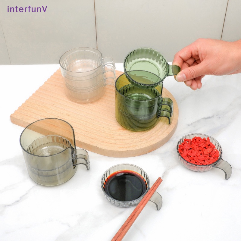 [InterfunV] Chén Dĩa Nhỏ Đựng Nước Chấm Gia Vị Hai Mặt Cho Nhà Bếp [Mới]