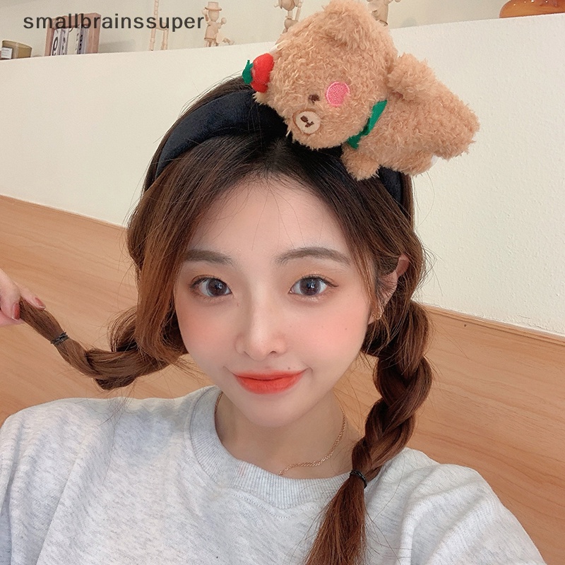 Băng đô cài tóc rửa mặt Hình Gấu Bông Dễ Thương Cho Bé Gái