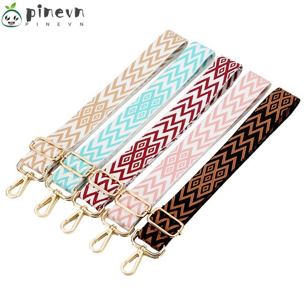 PINEVN Dây Đeo Túi Xách Bằng Nylon Thêu Họa Tiết Cầu Vồng Xinh Xắn