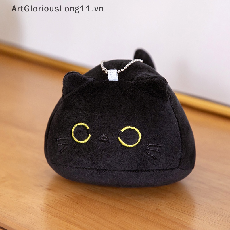 Móc Khóa Hình Chú Mèo Đen Nhồi Bông 10 / 25CM Dễ Thương
