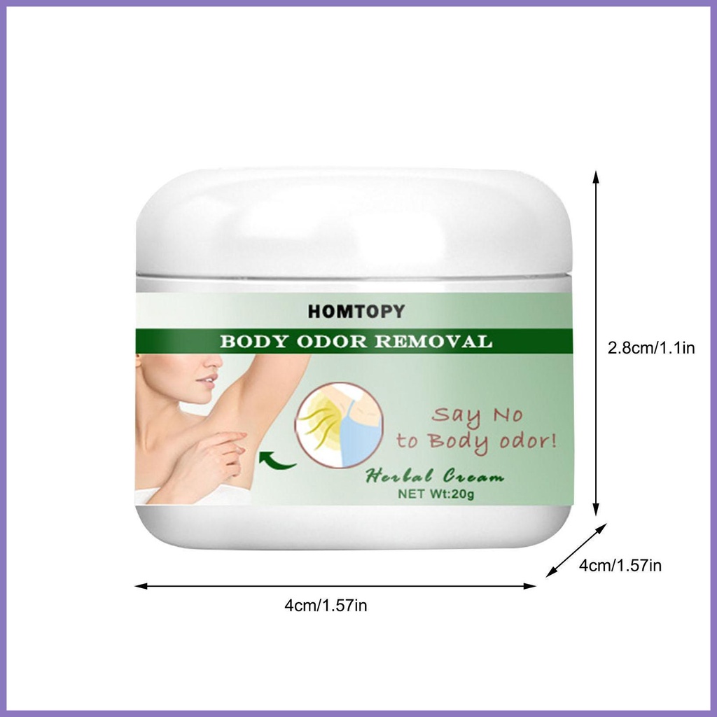 Kem Thảo Dược Tự Nhiên 0.7 Oz Loại Bỏ Mùi Hôi Dưới Cánh Tay Lâu Trôi Cho nota2vn