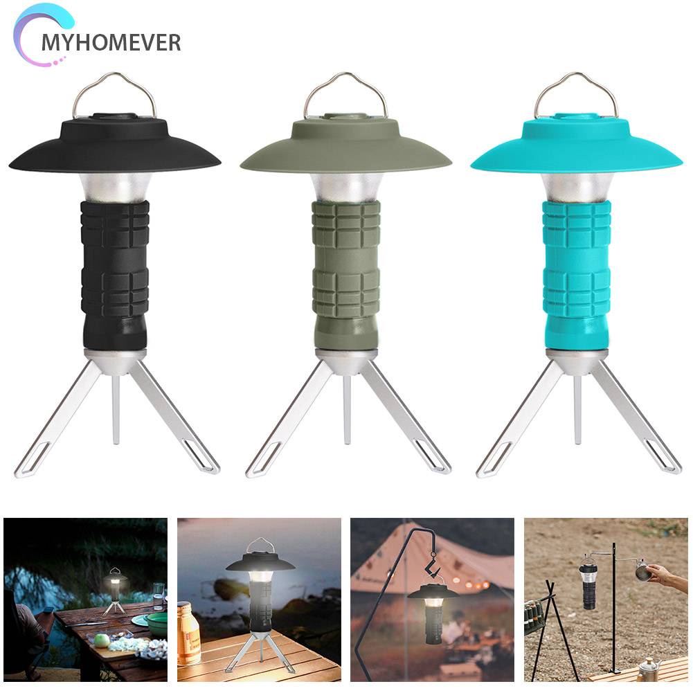 Đèn Cắm Trại 2200mAh Chống Thấm Nước 200LM Kèm Đế Chụp Đèn