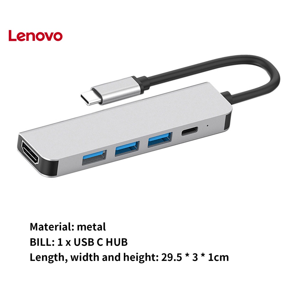 Trạm Sạc Nhanh PD Chuyển Đổi Từ Cổng Type-C Sang HDMI 4K USB3.0 5 Trong 1 Cho Văn Phòng