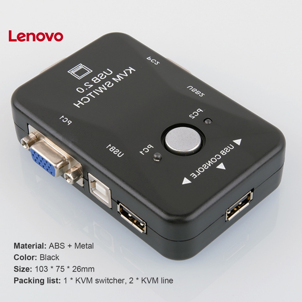 Công Tắc KVM Chuyển Đổi HD Chịu Nhiệt Độ Cao USB VGA Cho Bàn Phím Máy Tính