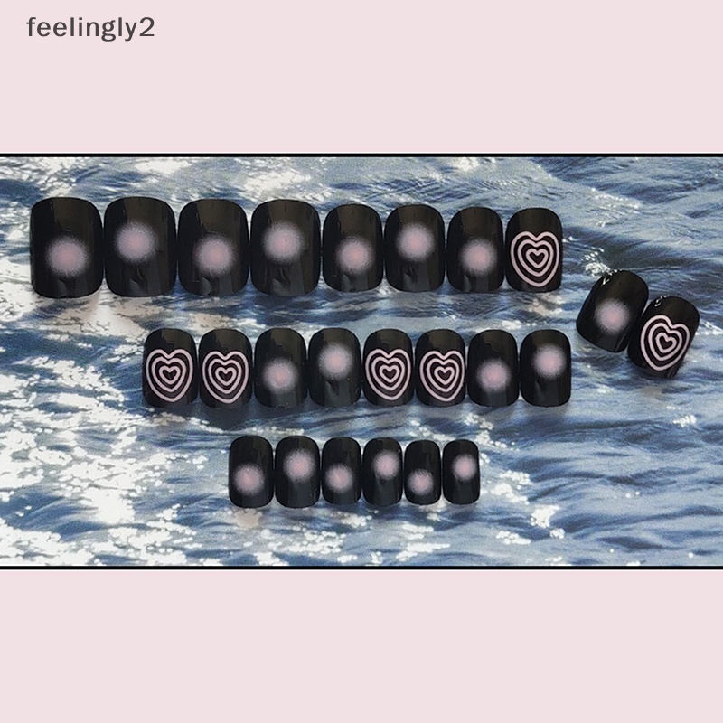 Bộ 24 Móng Tay Giả Phủ Toàn Diện Chống Nước Không Đường May Tháo Rời Được Kèm Phụ Kiện