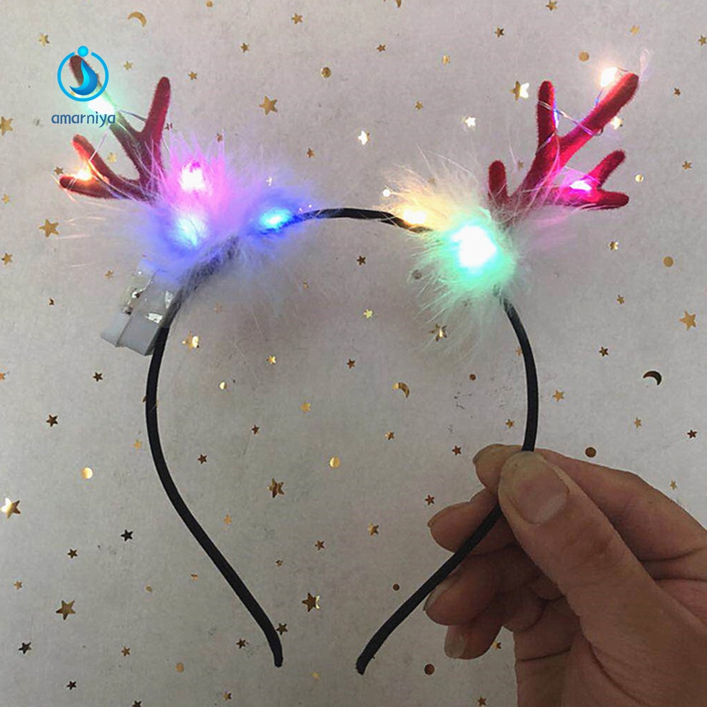 Băng Đô Cài Tóc 5 Kiểu Hình Tuần Lộc Giáng Sinh Dễ Thương Thoải Mái