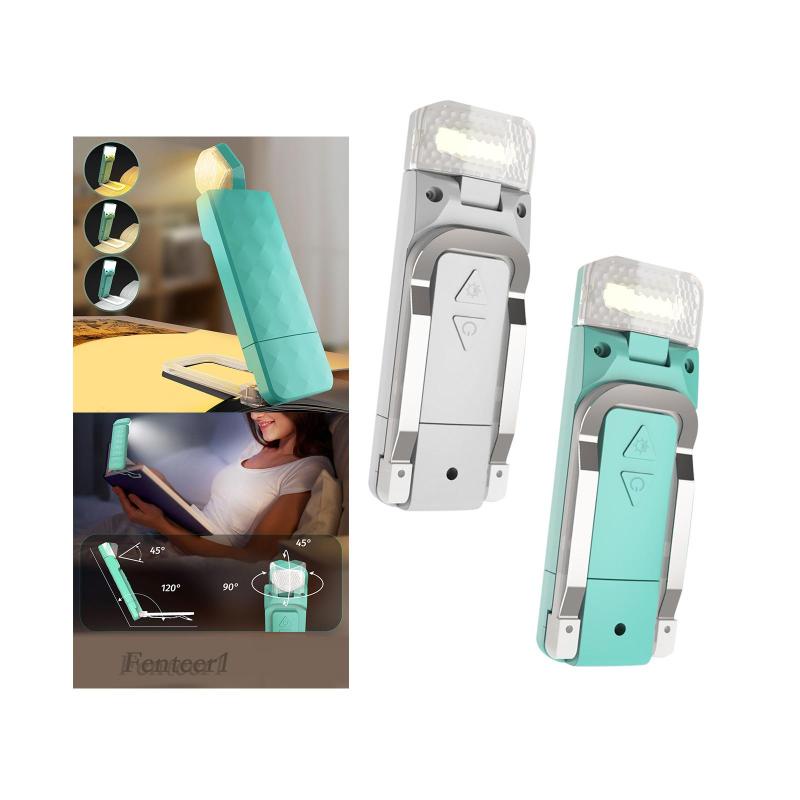 Đèn Đọc Sách 5 Mức Độ Sáng Tùy Chỉnh 3 Màu Kèm Kẹp Tiện Dụng