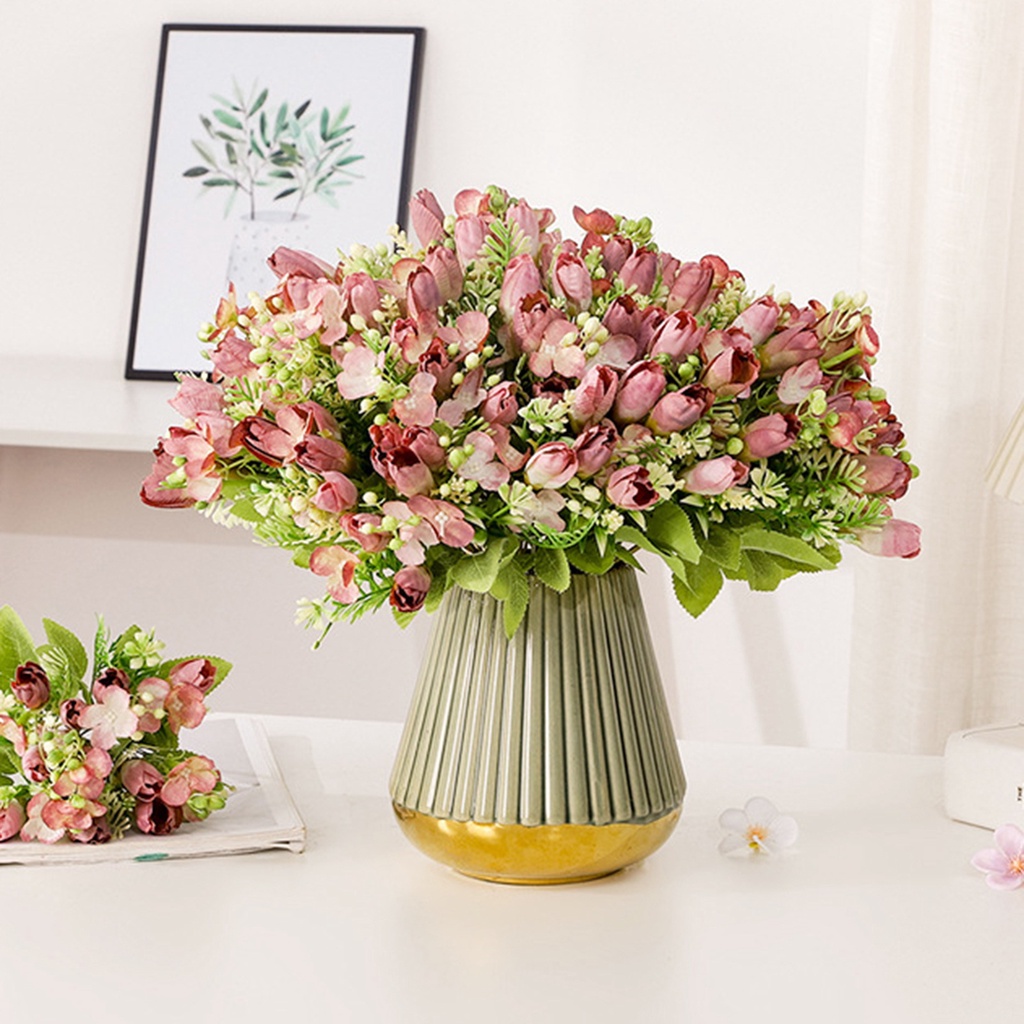 Hoa Tulip Nhân Tạo Dùng Trang Trí Nhà Cửa / Làm Đạo Cụ Chụp Ảnh