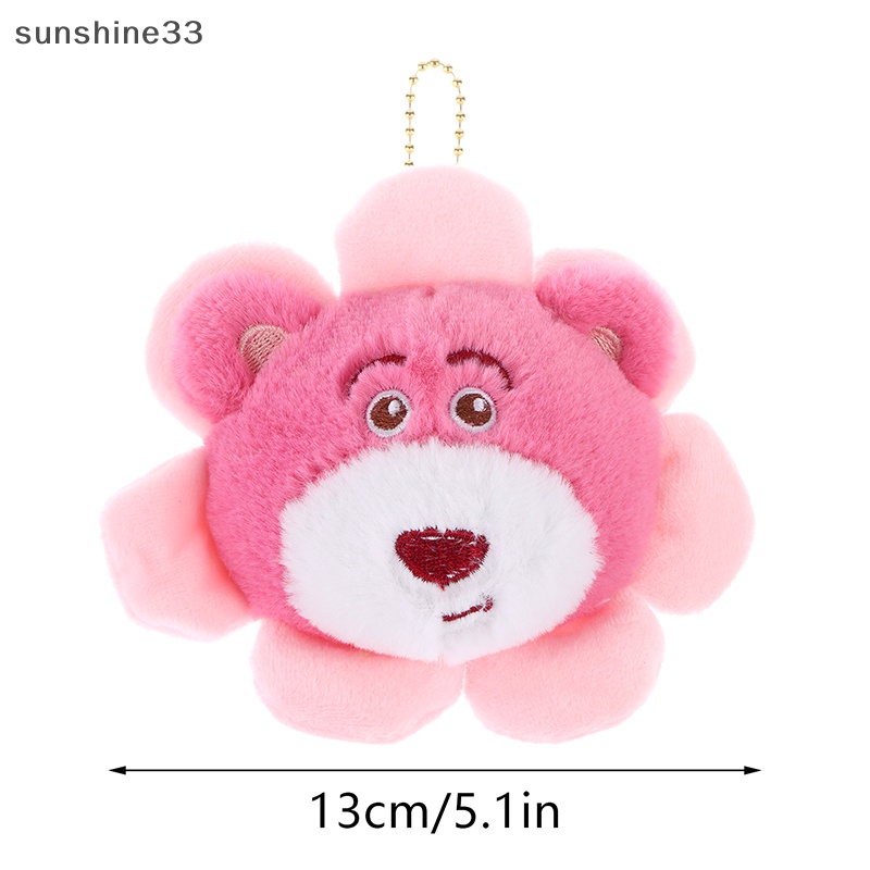 Móc Chìa Khóa Hình Đồ chơi nhồi bông Mặt Trời / Gấu / Vịt Hoạt Hình Dễ Thương