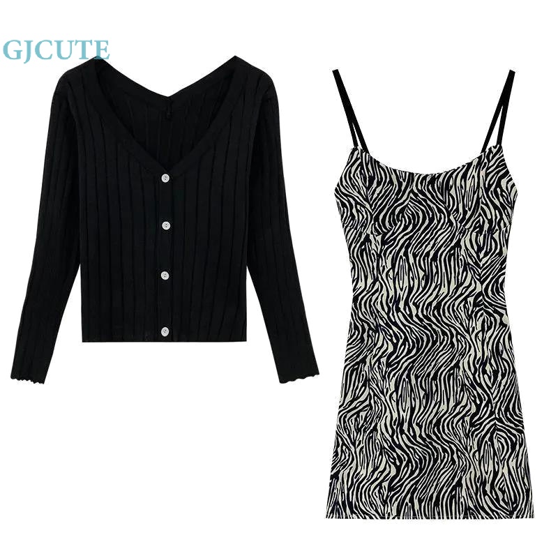 Đầm Hai Dây Mỏng Mùa Hè In Họa Tiết Lưới Gợi Cảm Cho Nữ WTD