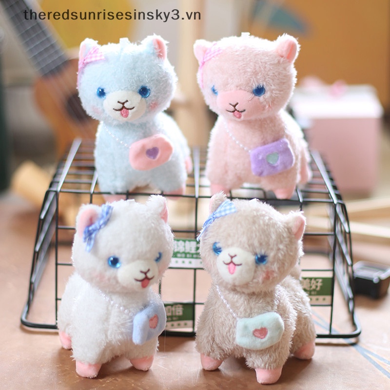 Móc Chìa Khóa Hình Chú Cừu Nhồi Bông Mềm Mại Dễ Thương