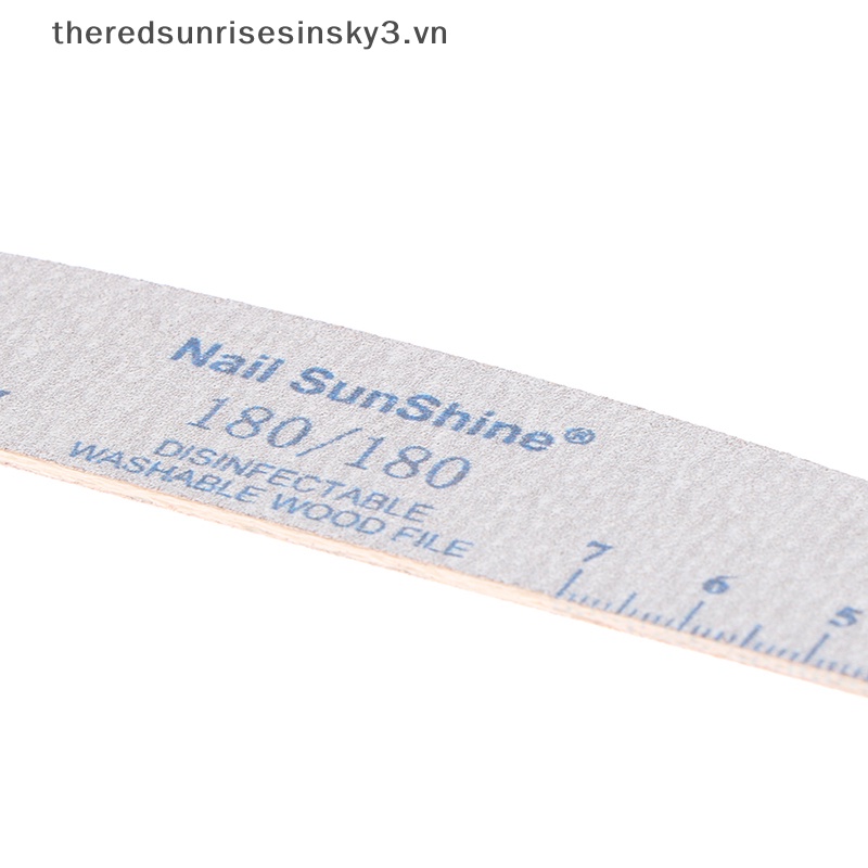 Bộ 10 Giấy Nhám Đánh Bóng Móng Tay 100 # 150 # 180 # 240 Grit