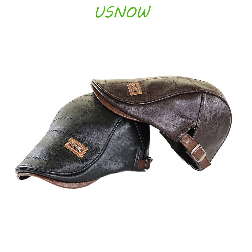 USNOW Mũ Beret Màu Trơn Thời Trang Anh Quốc Cho Nam