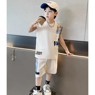 Bộ thun sát nách bé trai LD2344