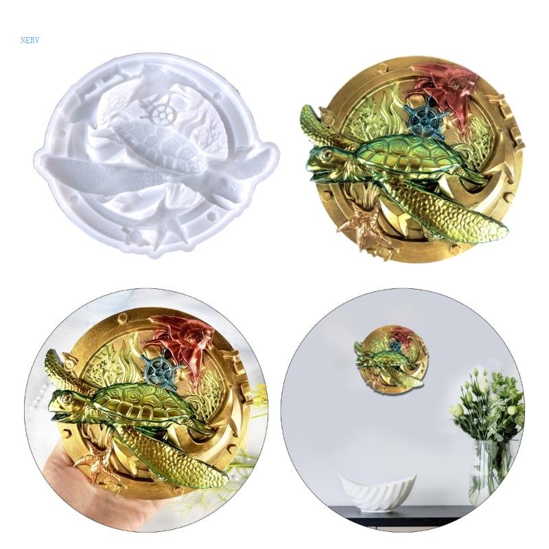 Khuôn Silicone Làm Mặt Dây Chuyền Hình Rùa Biển DIY