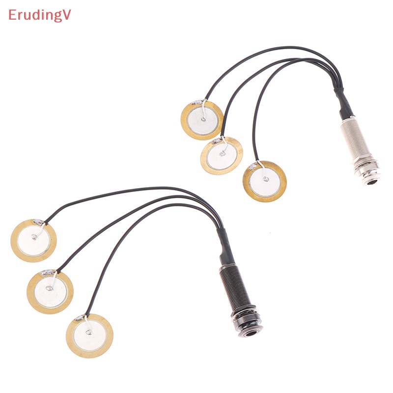 Bộ Pickup Tiếp Xúc Piezo 3 Đầu Cắm Cuối Cho Kalimba