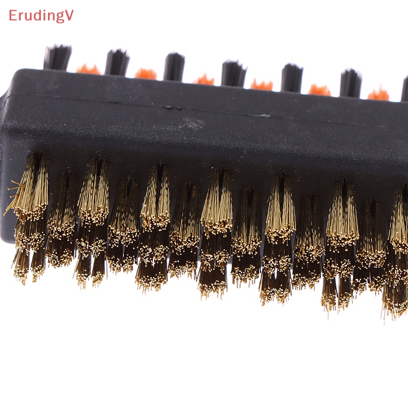 Bàn Chải Nylon 2 Mặt Có Dây Kéo Vệ Sinh Gậy Đánh Golf Có Thể Thu Gọn