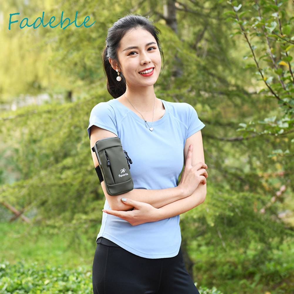 Túi Đeo Cánh Tay Bằng Da PU Co Giãn Chống Nước Chống Trộm Có Thể Điều Chỉnh