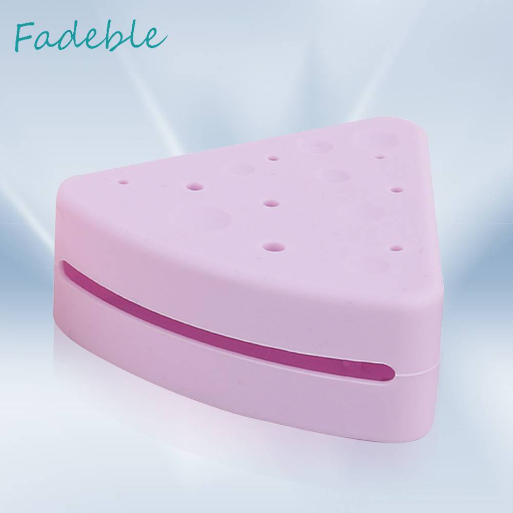 Hộp Đựng Mút Trang Điểm Silicone Hình Tam Giác Tiện Lợi Cho Đi Du Lịch