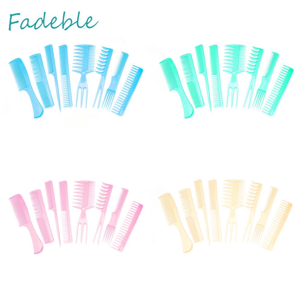 Set 8 Lược Chải Thẳng Râu Chuyên Nghiệp Không Độc Hại