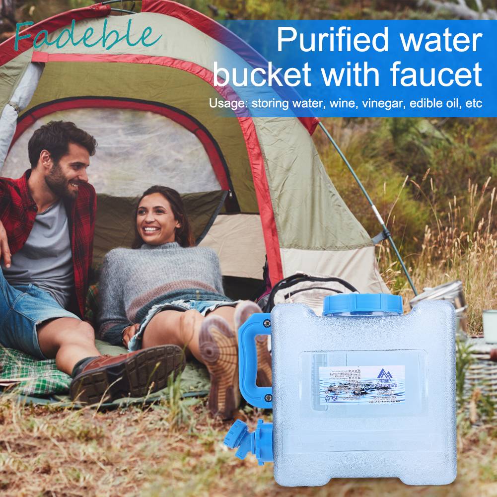 Bình Đựng Nước Chống Rò Rỉ Dung Tích 6 / 8 / 13 / 18L Tiện Dụng Mang Theo Du Lịch Cắm Trại