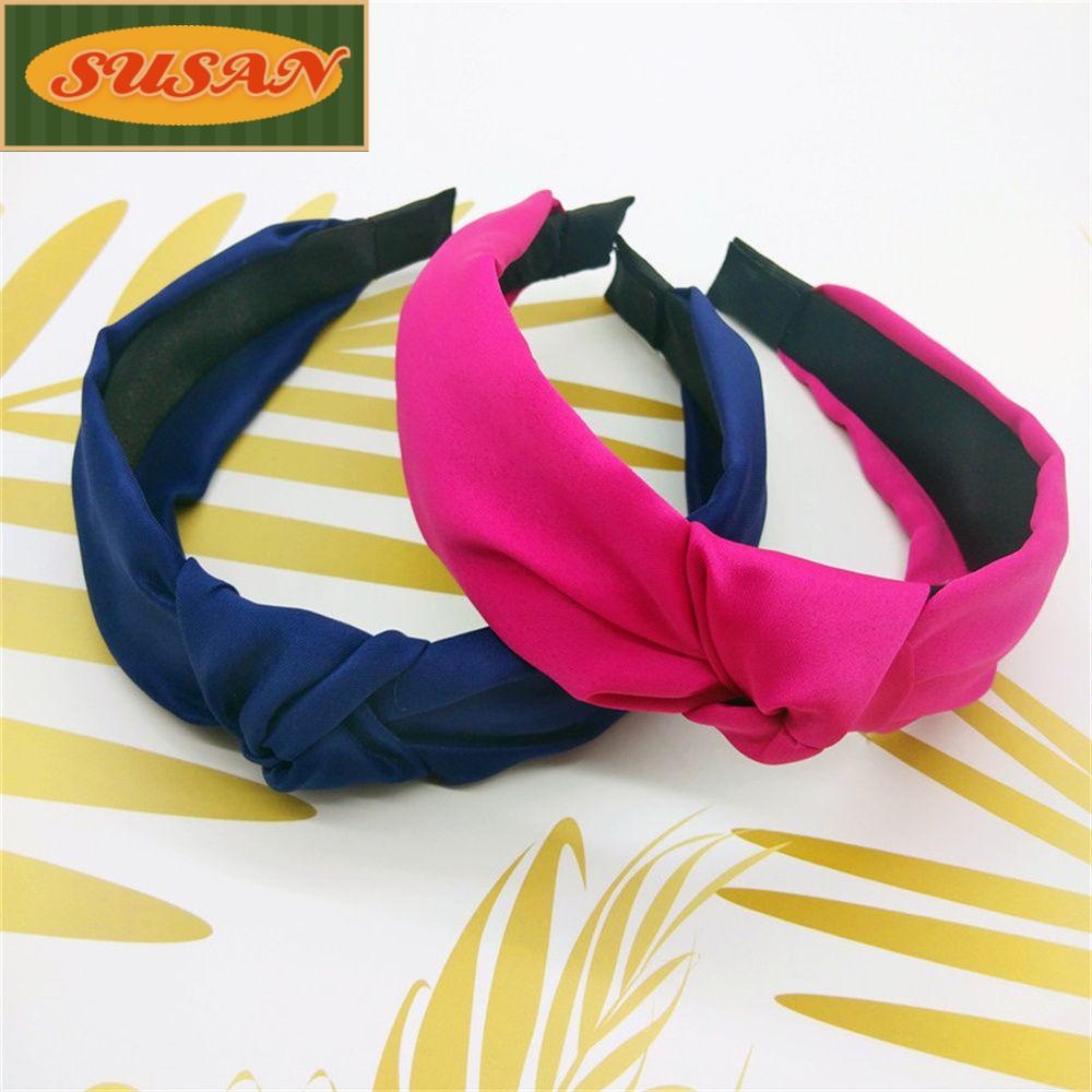 SUSANS Băng Đô Cài Tóc Bằng Vải Satin Dùng Rửa Mặt / Trang Điểm