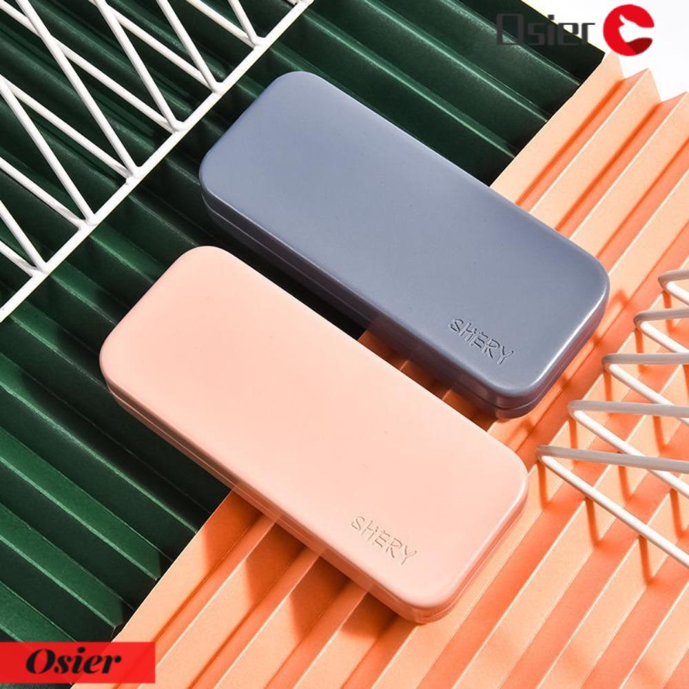 OSIER1 Hộp Đựng Mắt Kính Bằng Kim Loại Màu Trơn Dễ Phối Đồ Cho Học Sinh
