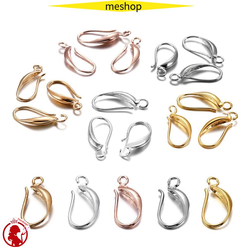 ME Bộ 12 Móc Làm Trang Sức Mạ Bạc 17 * 8mm