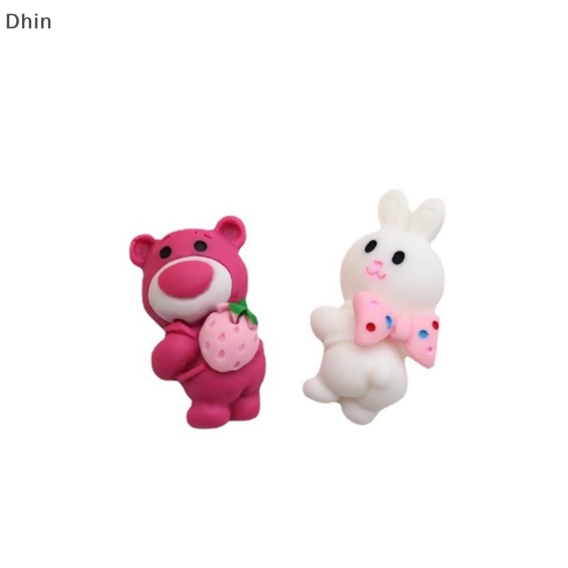 Set 10 Kẹp Tóc Nhựa Hình Gấu Hoạt Hình Dễ Thương Cho Apple Đám Cưới