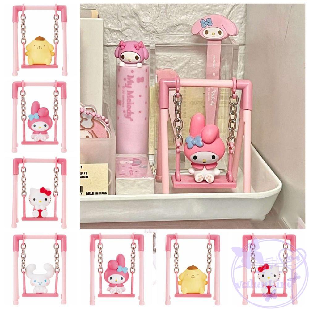 AVALENTINE Set 4 Mô Hình Mèo Kitty Dễ Thương Cho Bé