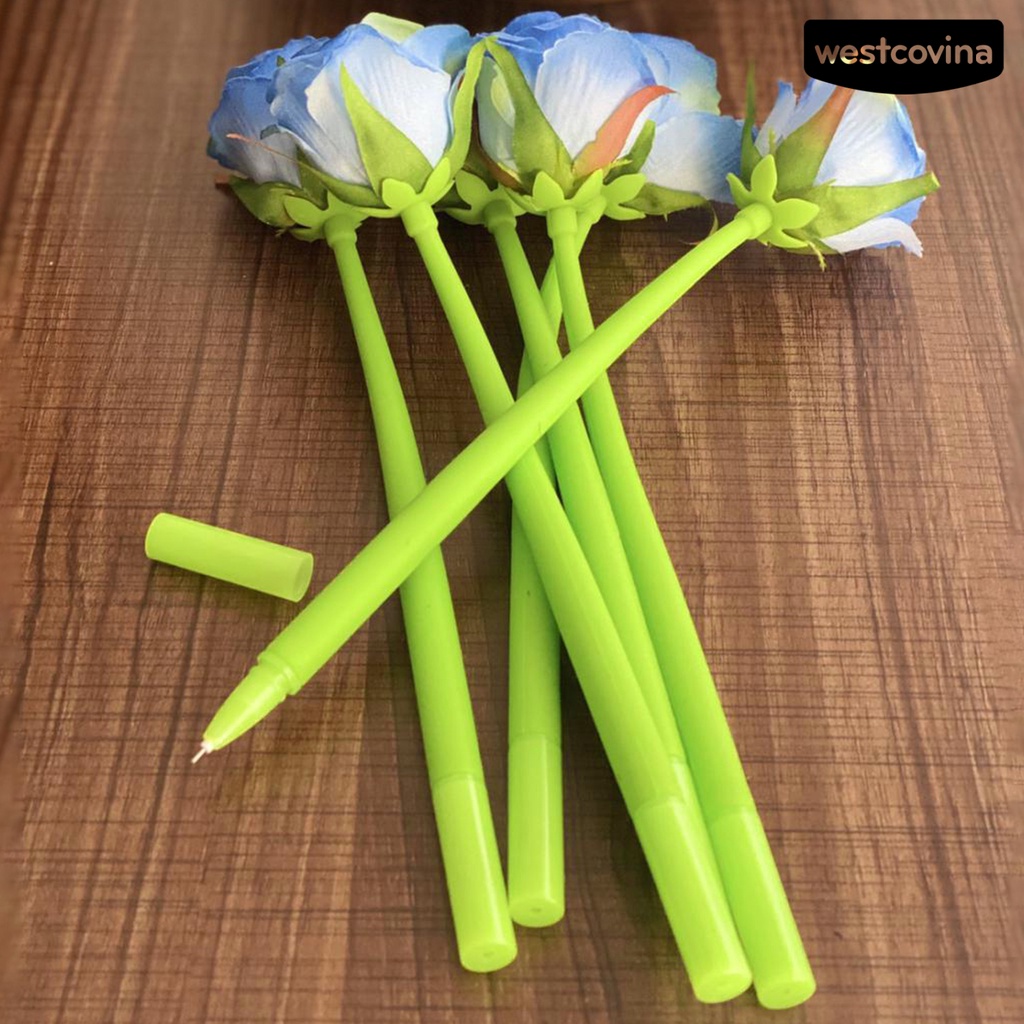 [WSTN]✎2 Bút Mực Đen Ngòi 0.5mm Hình Bông Hoa