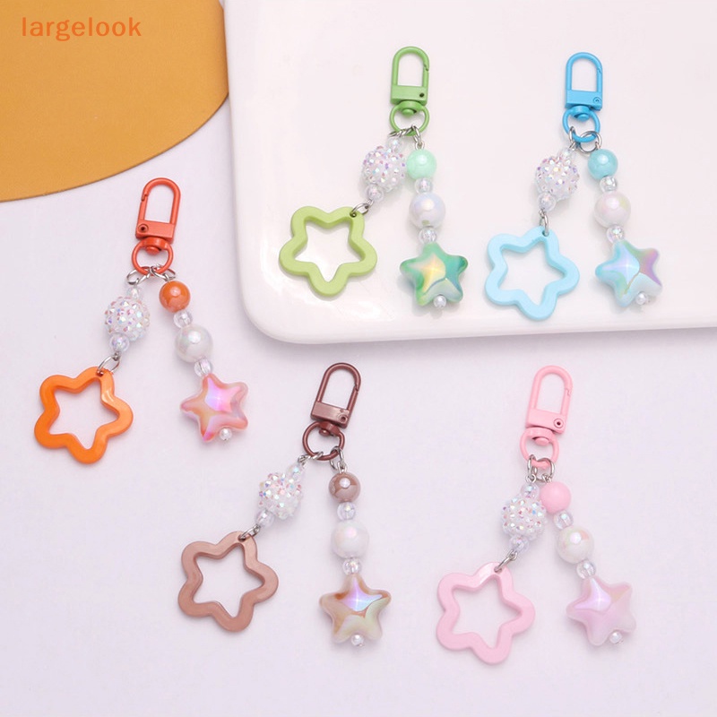 Móc Khóa Hình Ngôi Sao Năm Cánh Màu Gradient Thời Trang