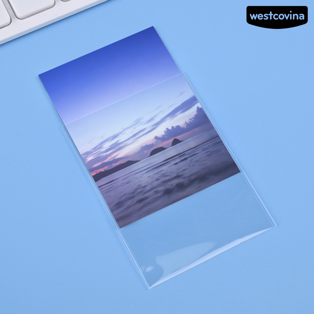 [WSTN]✎Set 50 Miếng Bọc Thẻ Trong Suốt Dày Dặn Chống Trầy Xước Không Chứa Axit