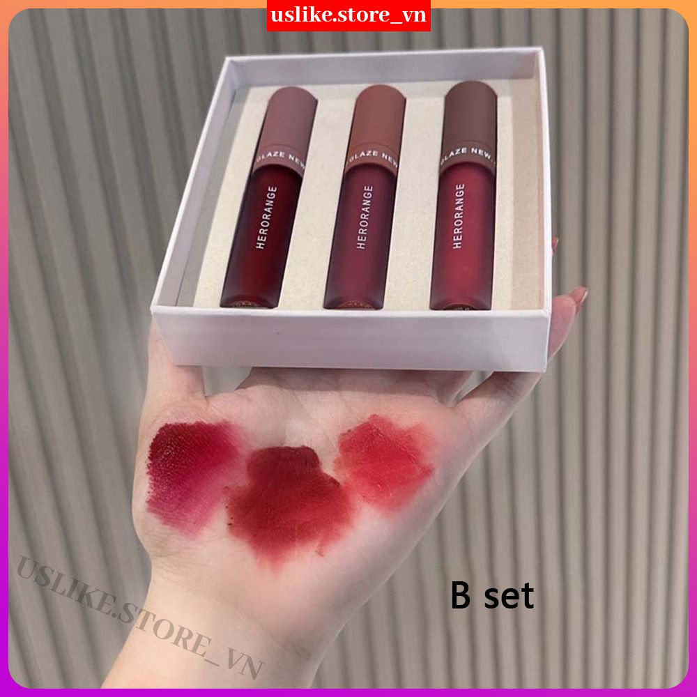 Bộ 3 Son Môi Màu Nhung Lì Xinh Xắn PK Son23
