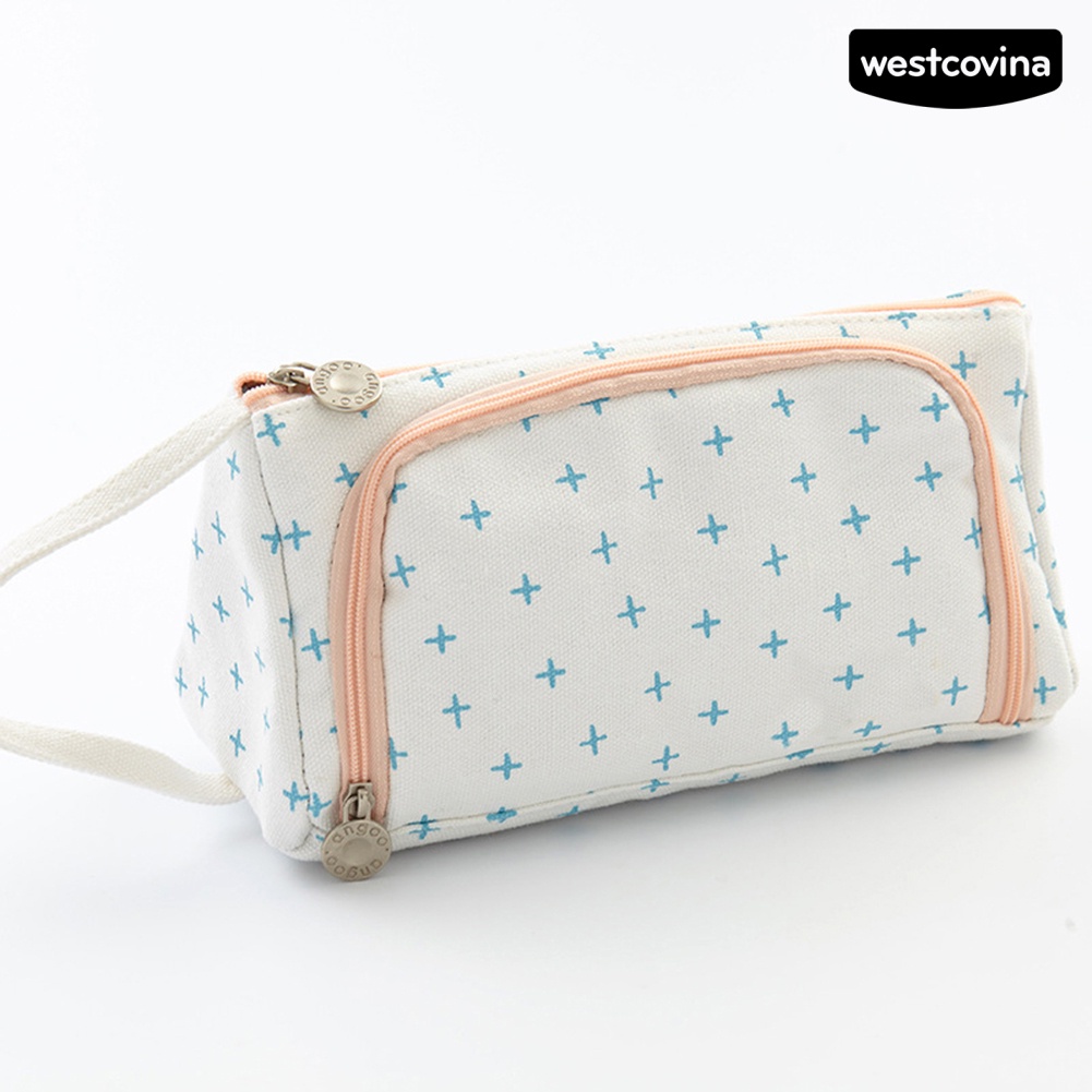 [WSTN]✎Túi Đựng Bút Bằng Vải Canvas Họa Tiết Unisex Dễ Thương