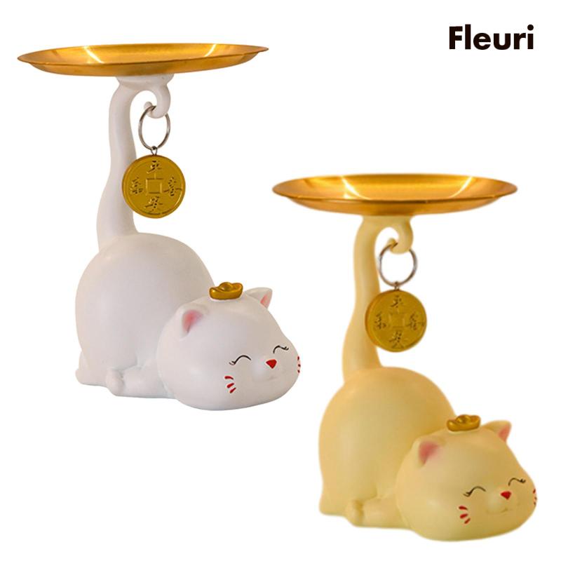 Giá Đỡ Chìa Khóa Hình Mèo Điêu Khắc Độc Đáo Trang Trí Bàn Ăn / Nhà Hàng / Tiệc Cưới