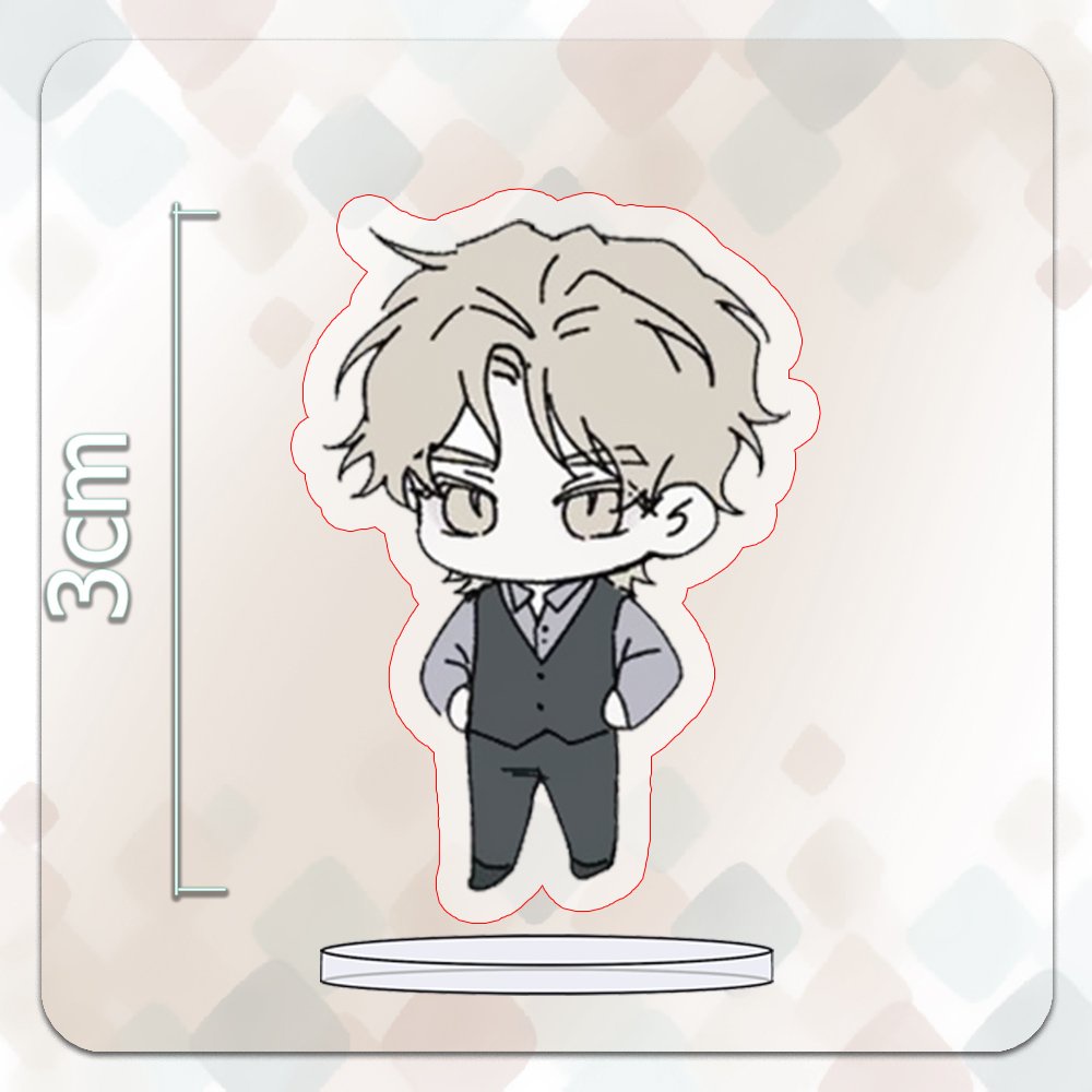 MÔ HÌNH Standee Low tide in twilight Đêm bên làn nước BL ver Maid acrylic anime mica chibi trang trí trưng bày