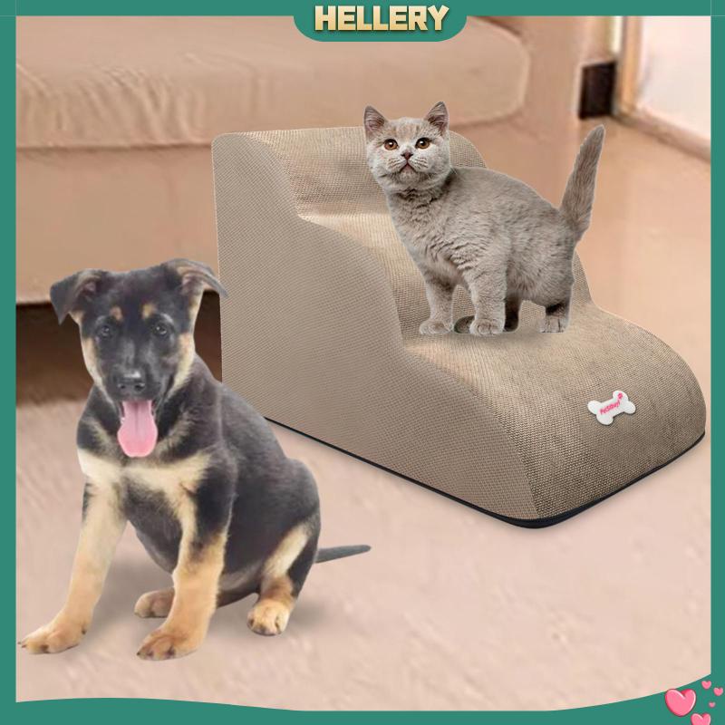 Bậc Thang Leo 3 Bậc Mềm Mại Chống Trượt Có Thể Tháo Rời Cho Thú Cưng