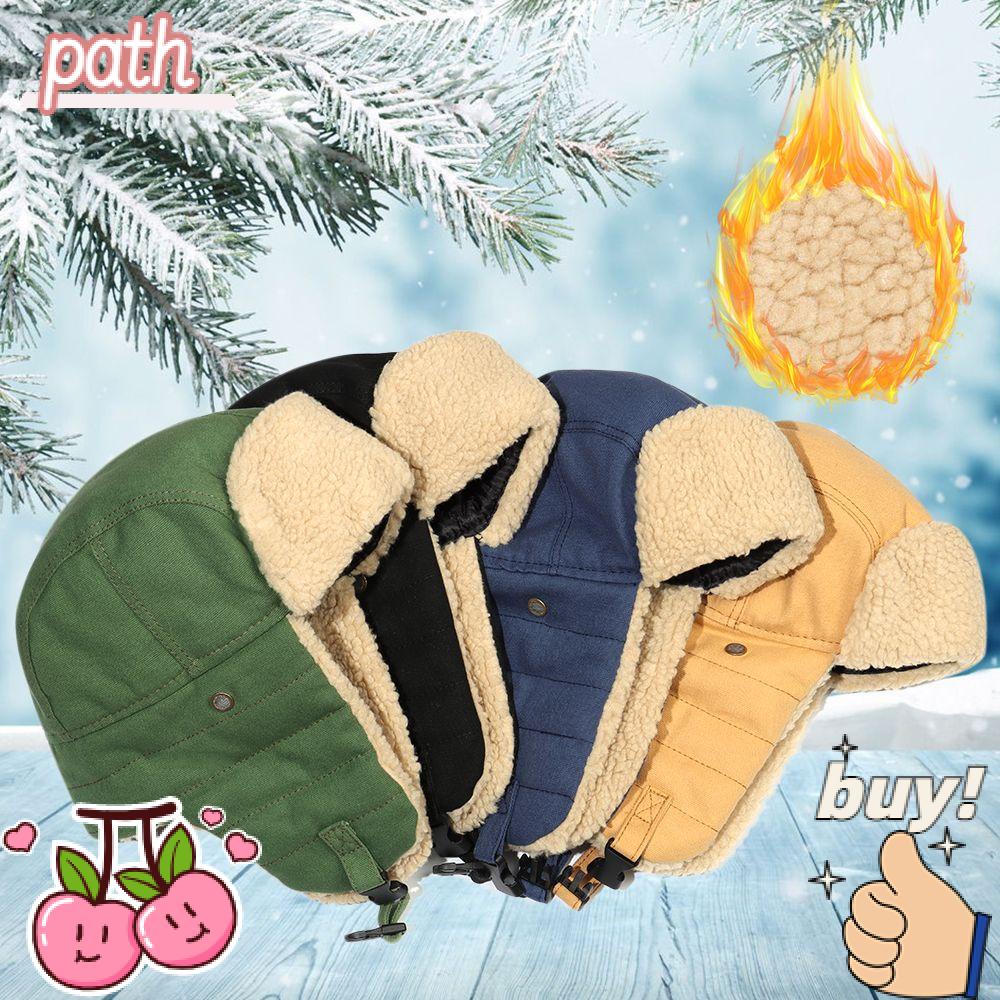 PATH Mũ Bomber Cotton Giữ Ấm Tai Thời Trang