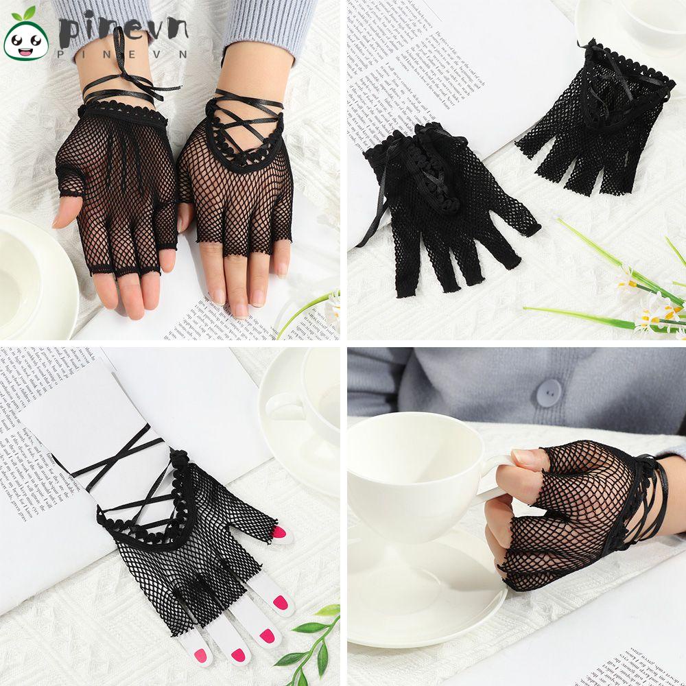 PINEVN Găng Tay Ren Hở Ngón Phong Cách Lolita