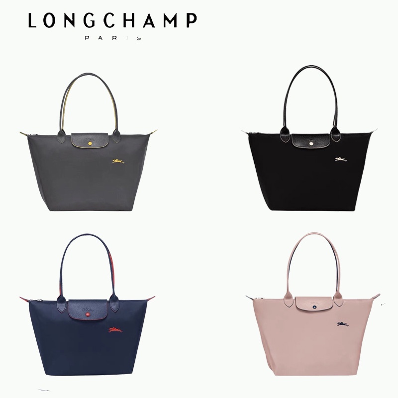 LongchampTúi Xách Mua Sắm Tay Cầm Dài Có Thể Gập Lại Kích Thước L * M Chính Hãng neo Le Pliage