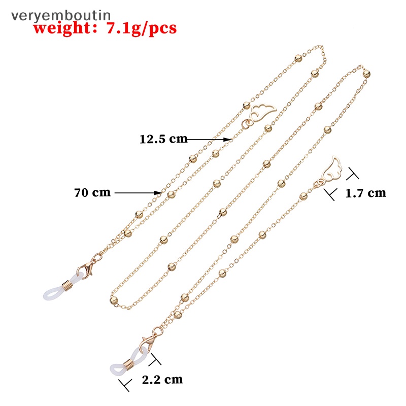 Dây Đeo Mắt Kính Màu Vàng / Bạc Phong Cách Cổ Điển Tiện Dụng Cho Nữ