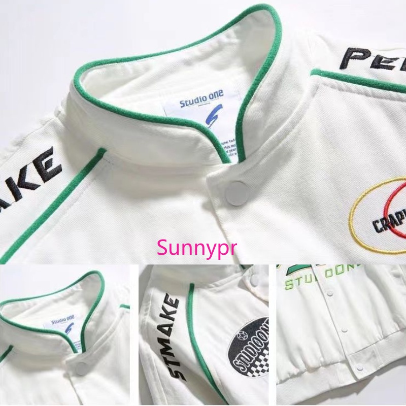 Áo Khoác Bóng Chày Thêu Chữ Thời Trang Đường Phố Mỹ Cá Tính Cho Nam