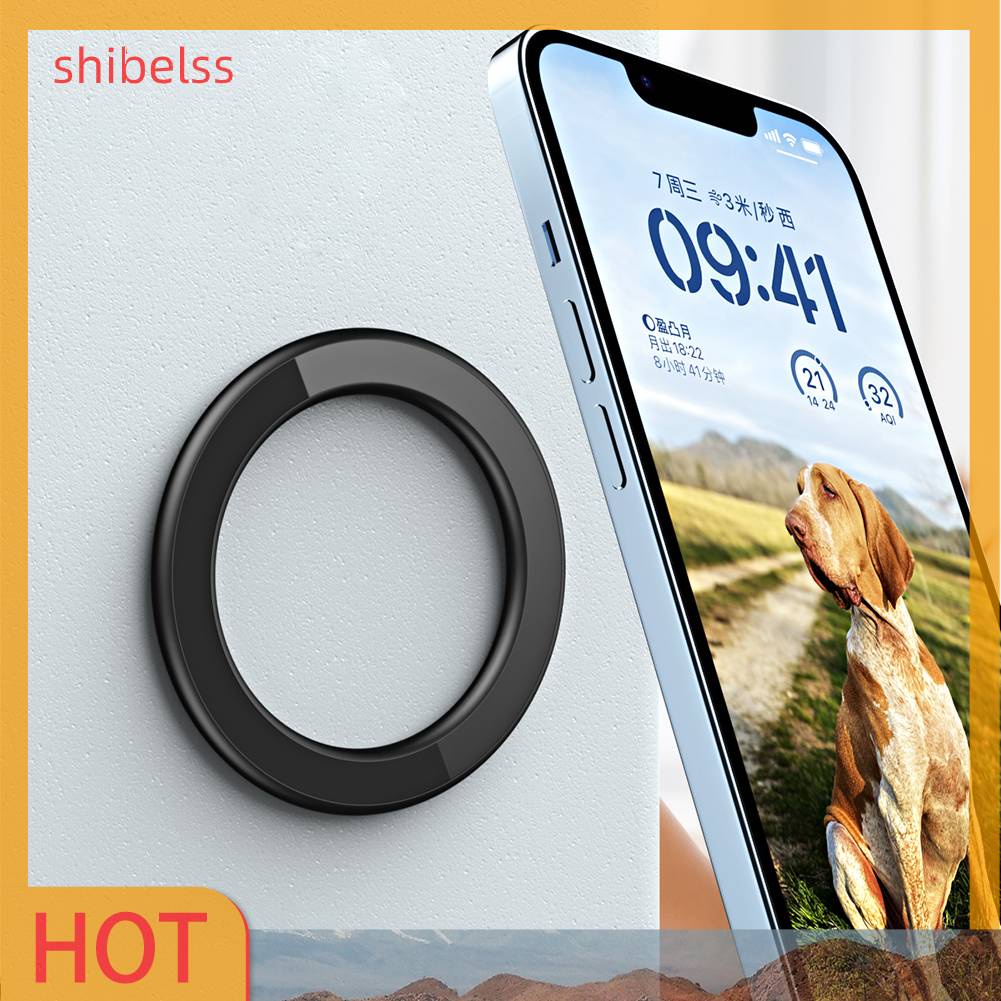 Giá Đỡ Điện Thoại Siêu Mỏng Có Nam Châm Hít Gắn Xe Hơi Cho iPhone 14 13 12