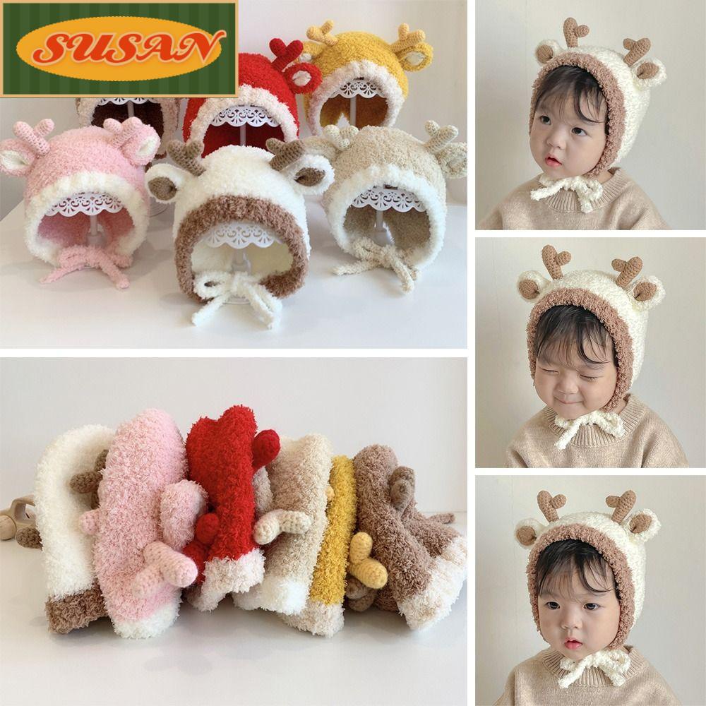 SUSANS Mũ Len Giữ Ấm Bảo Vệ Đầu Cho Bé