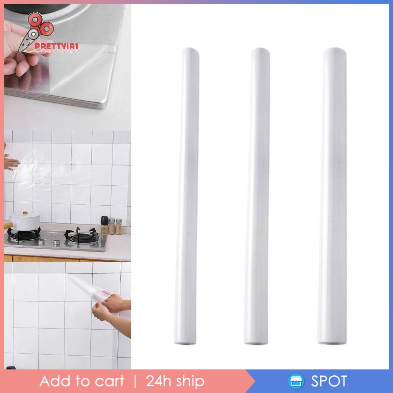 Miếng Dán Tường Trong Suốt Chống Bắn Dầu Chịu Nhiệt Tiện Dụng Cho Nhà Bếp