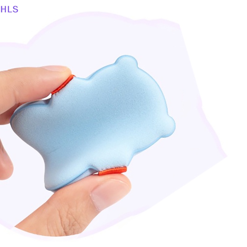 Bông Mút Trang Điểm Bằng Cotton Mềm Mại Hai Mặt Hình Gấu Màu Kẹo